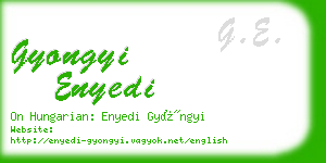 gyongyi enyedi business card